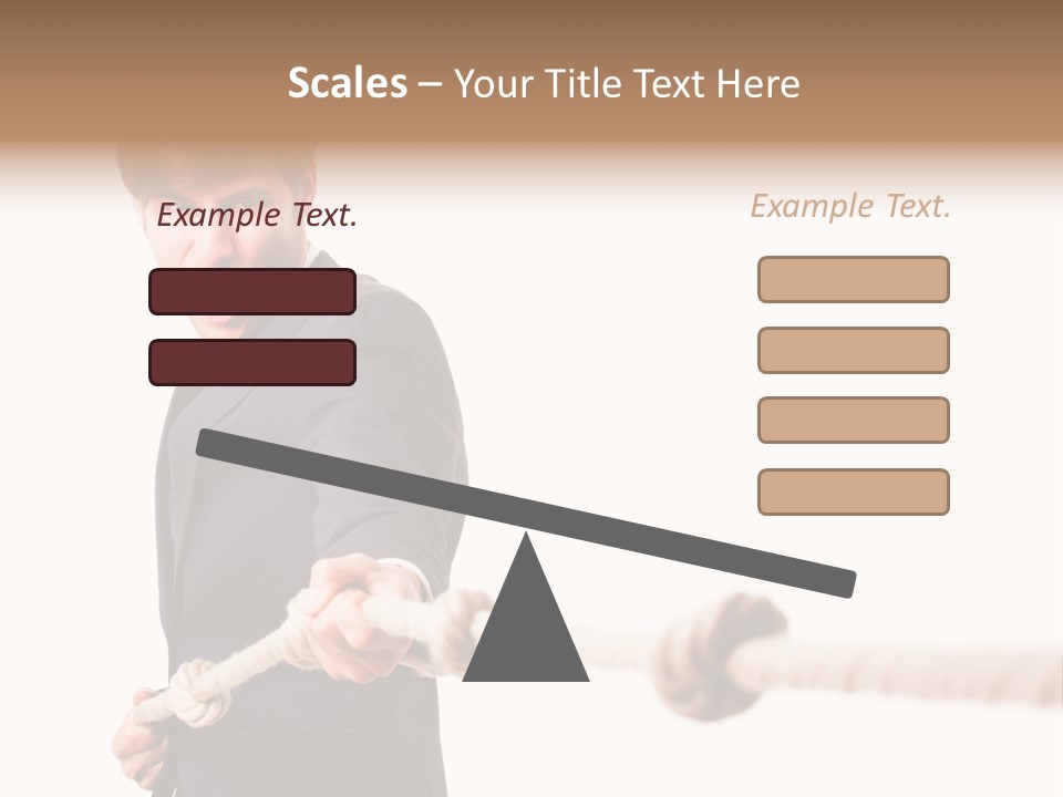 Chef Mensch Krise PowerPoint Template