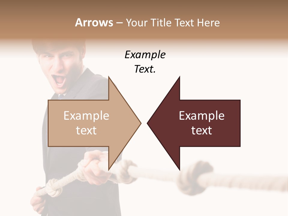 Chef Mensch Krise PowerPoint Template