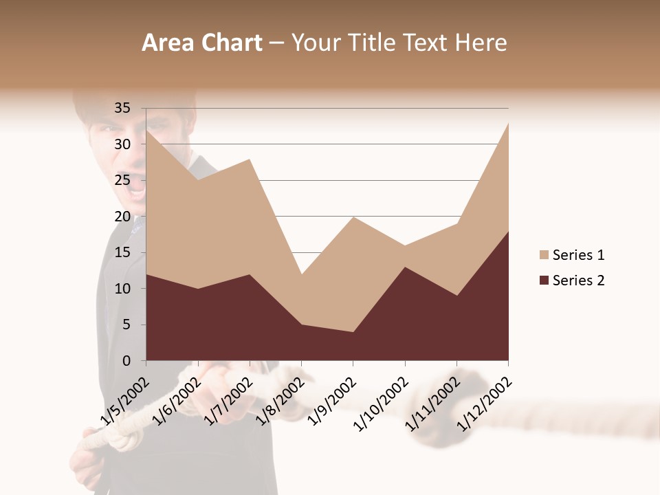 Chef Mensch Krise PowerPoint Template