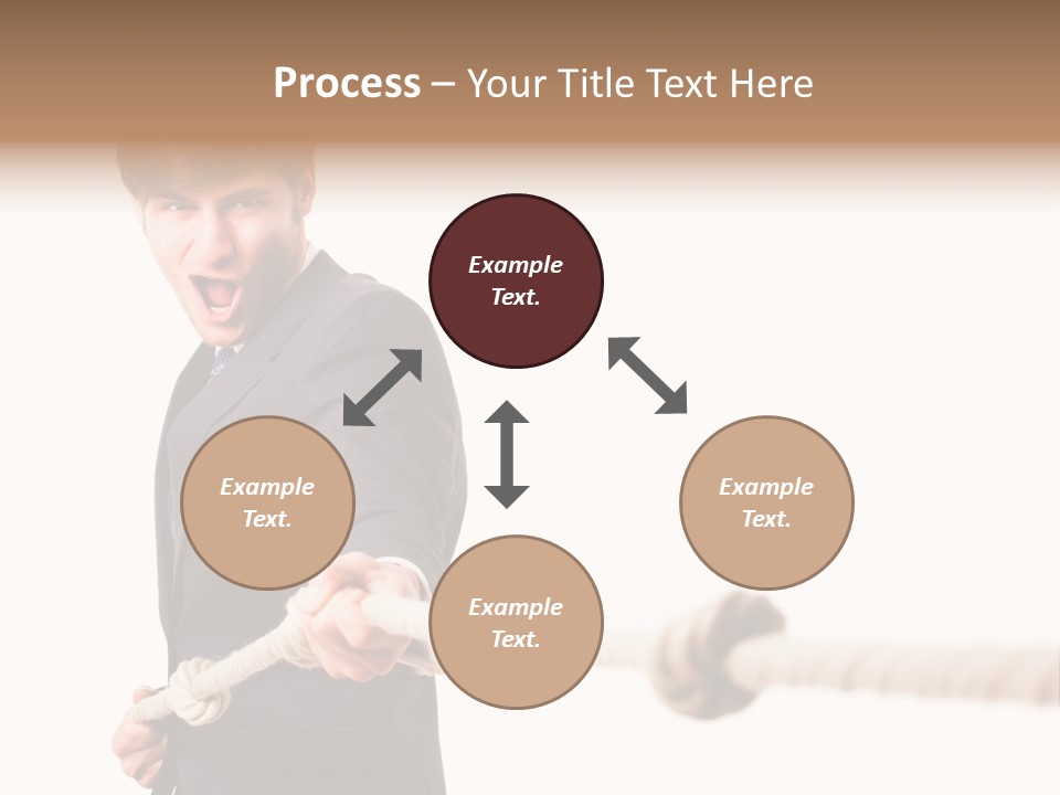 Chef Mensch Krise PowerPoint Template