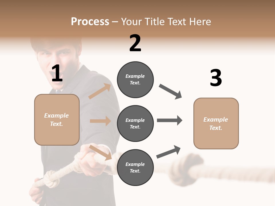 Chef Mensch Krise PowerPoint Template