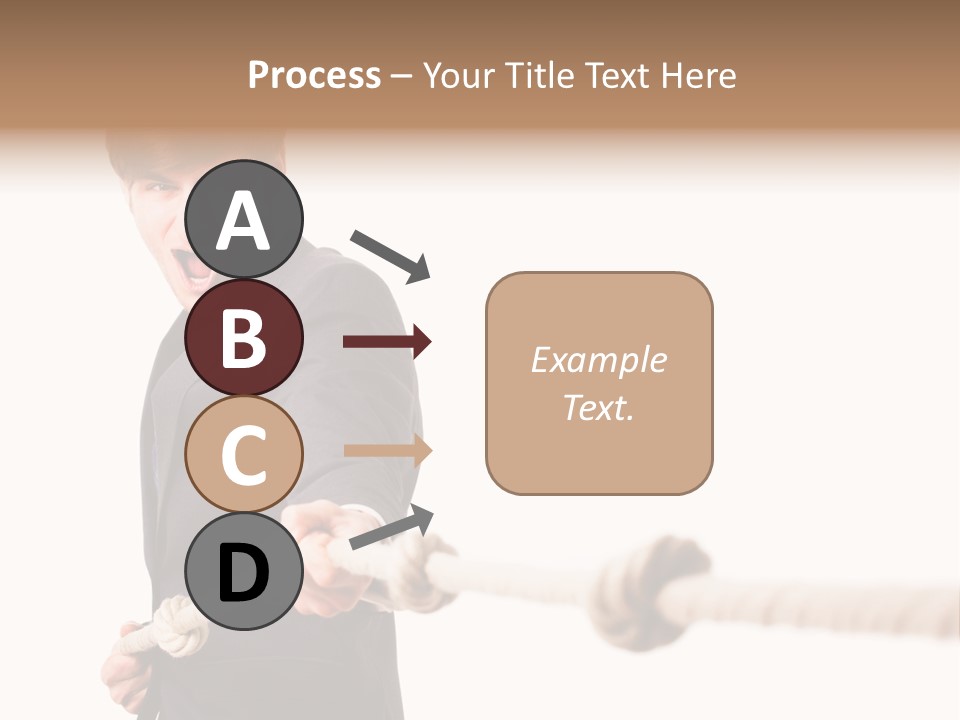 Chef Mensch Krise PowerPoint Template