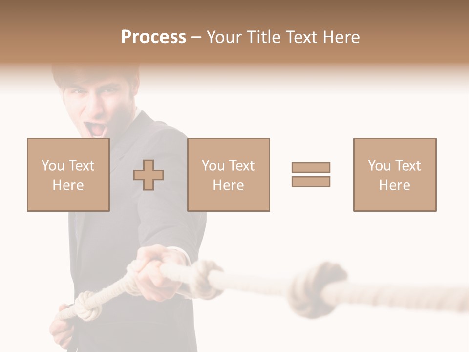 Chef Mensch Krise PowerPoint Template