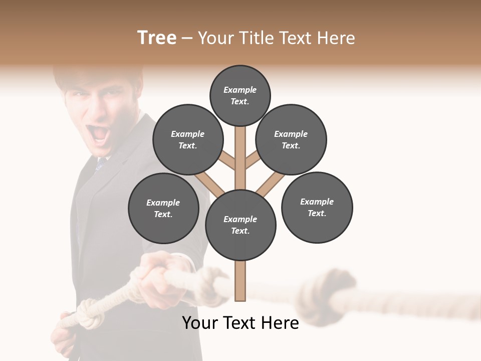 Chef Mensch Krise PowerPoint Template