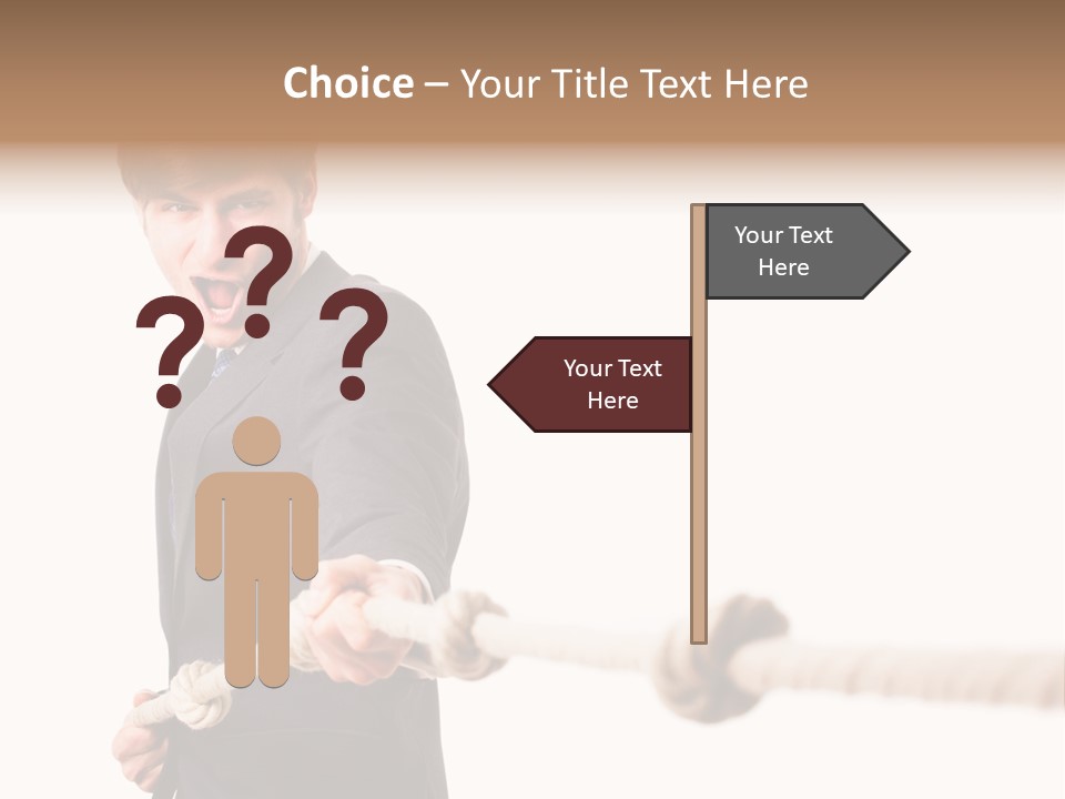 Chef Mensch Krise PowerPoint Template