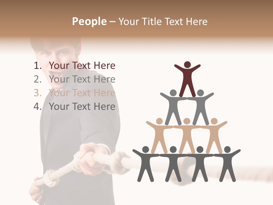 Chef Mensch Krise PowerPoint Template