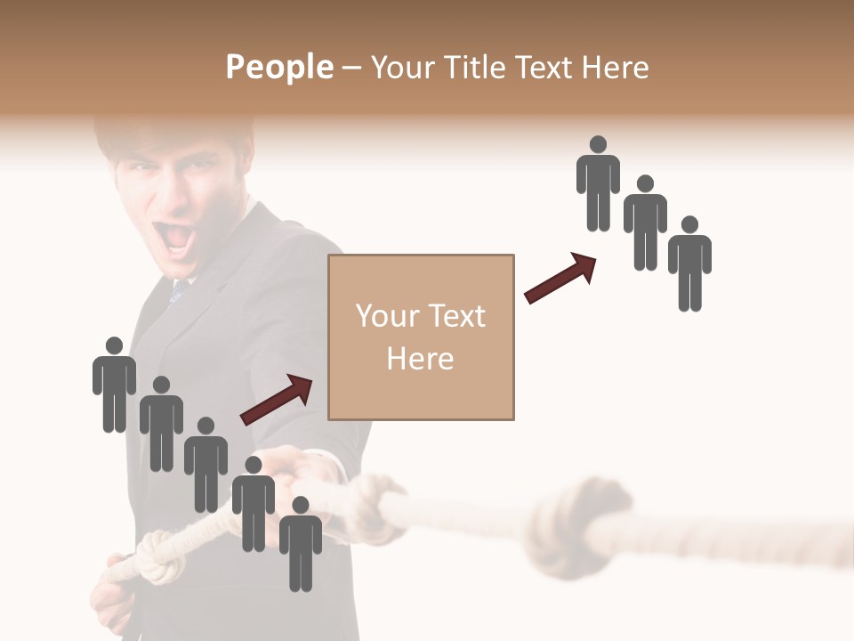 Chef Mensch Krise PowerPoint Template