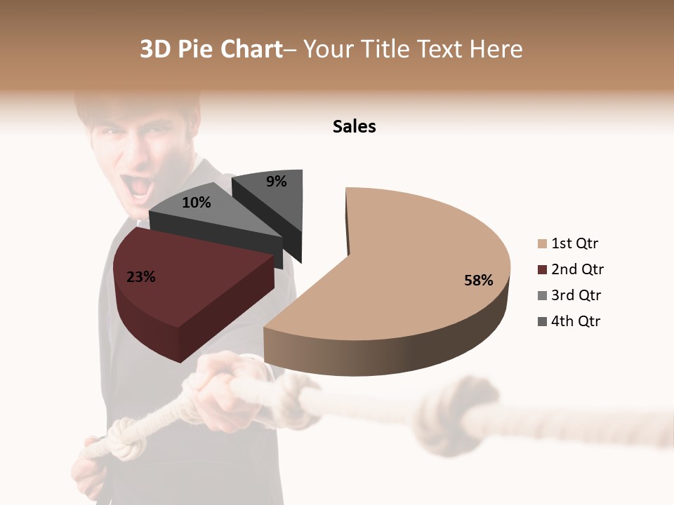 Chef Mensch Krise PowerPoint Template