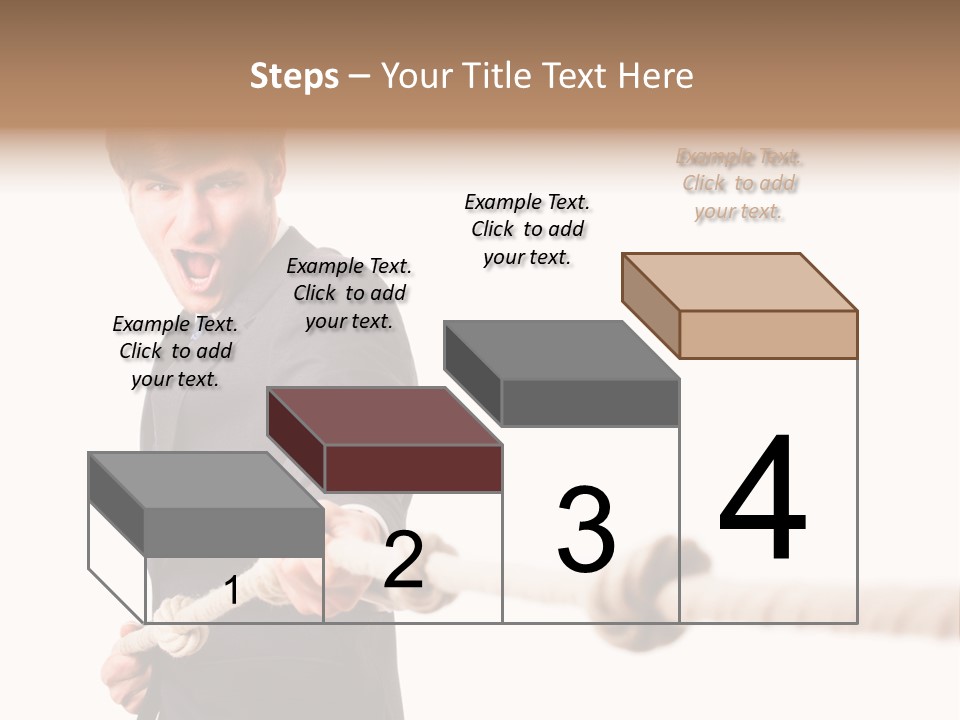 Chef Mensch Krise PowerPoint Template