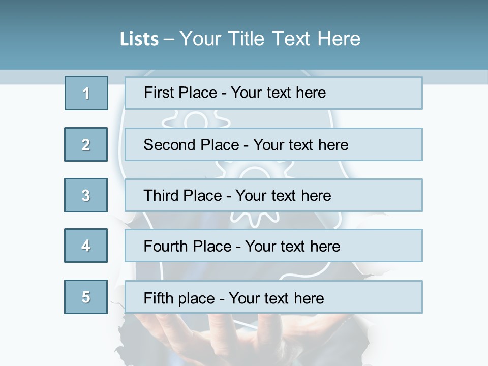 Date Ordnung Selbstsicher PowerPoint Template