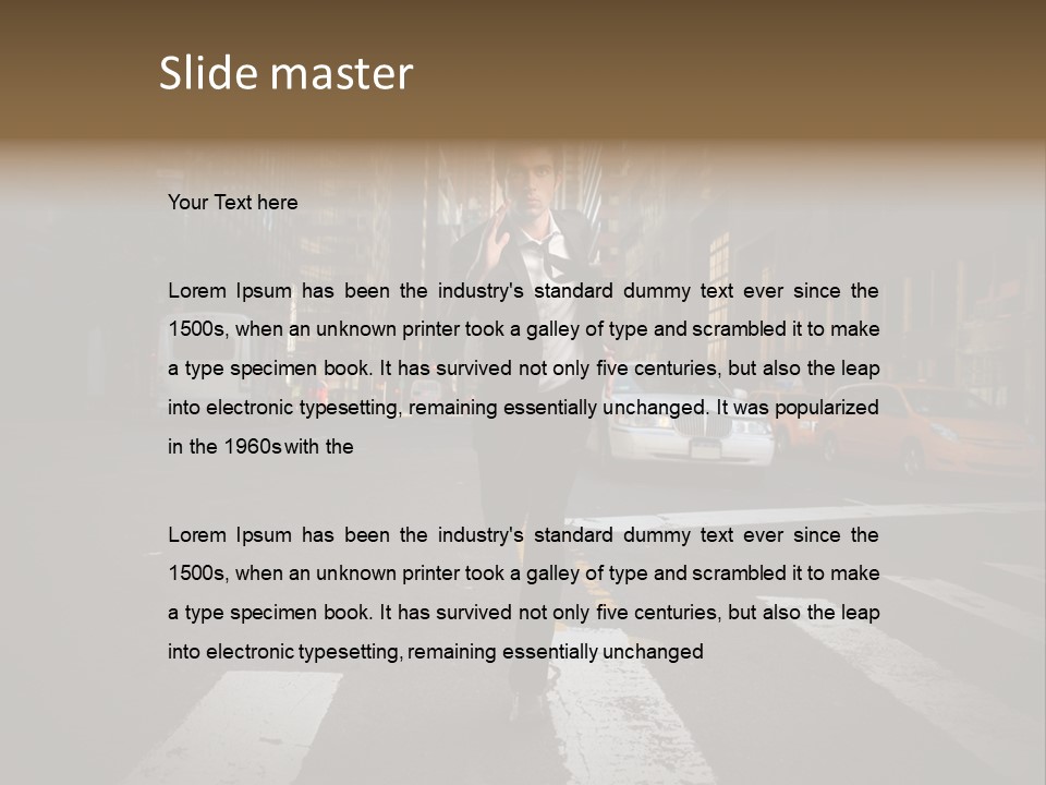 Run New York Outdoor PowerPoint Template