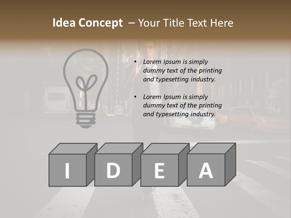 Run New York Outdoor PowerPoint Template