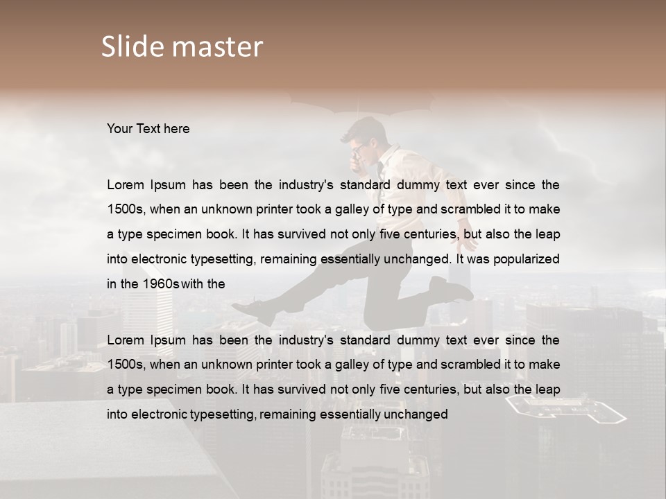 Joyful Lying Hispanic PowerPoint Template