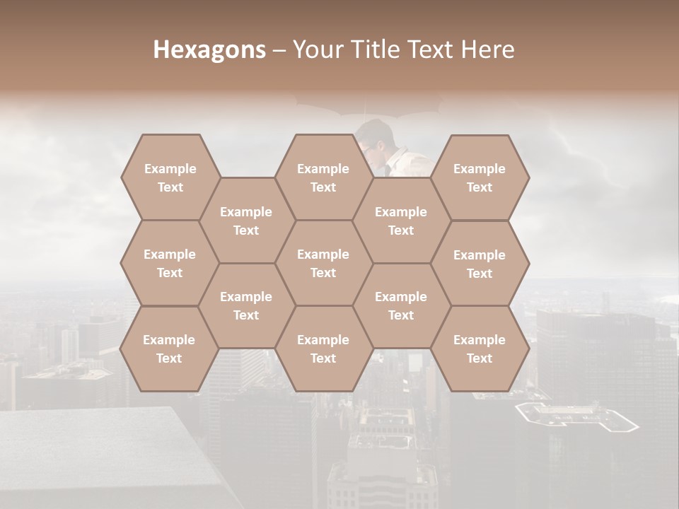 Joyful Lying Hispanic PowerPoint Template