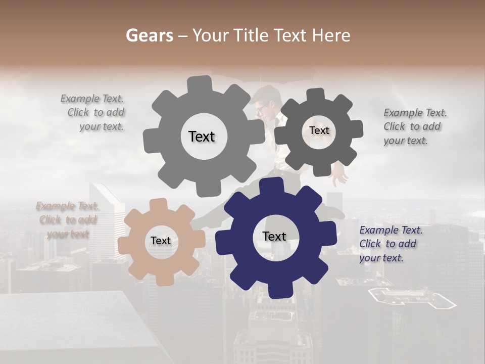 Joyful Lying Hispanic PowerPoint Template