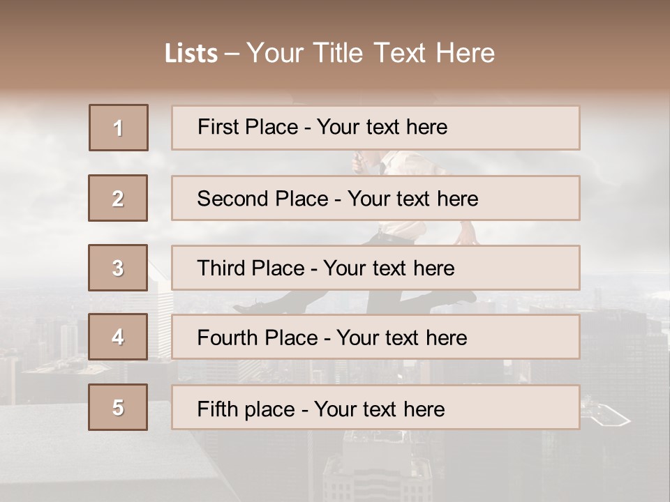 Joyful Lying Hispanic PowerPoint Template