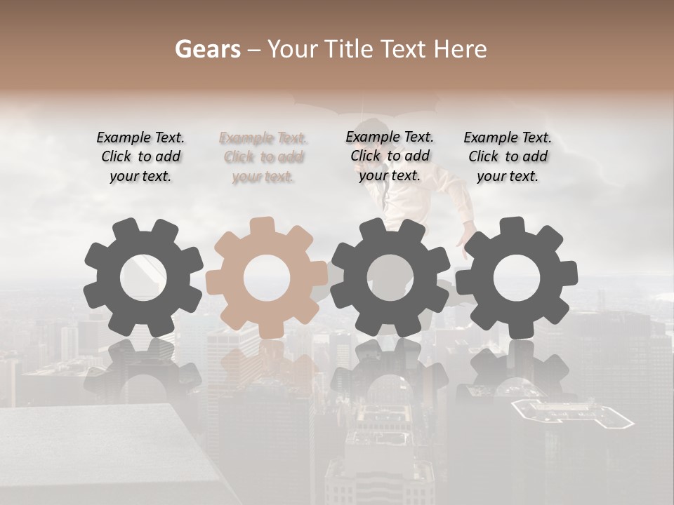 Joyful Lying Hispanic PowerPoint Template