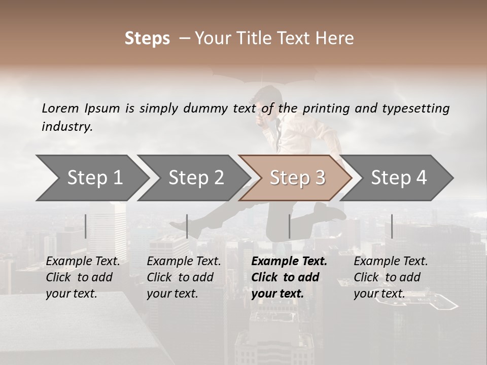 Joyful Lying Hispanic PowerPoint Template