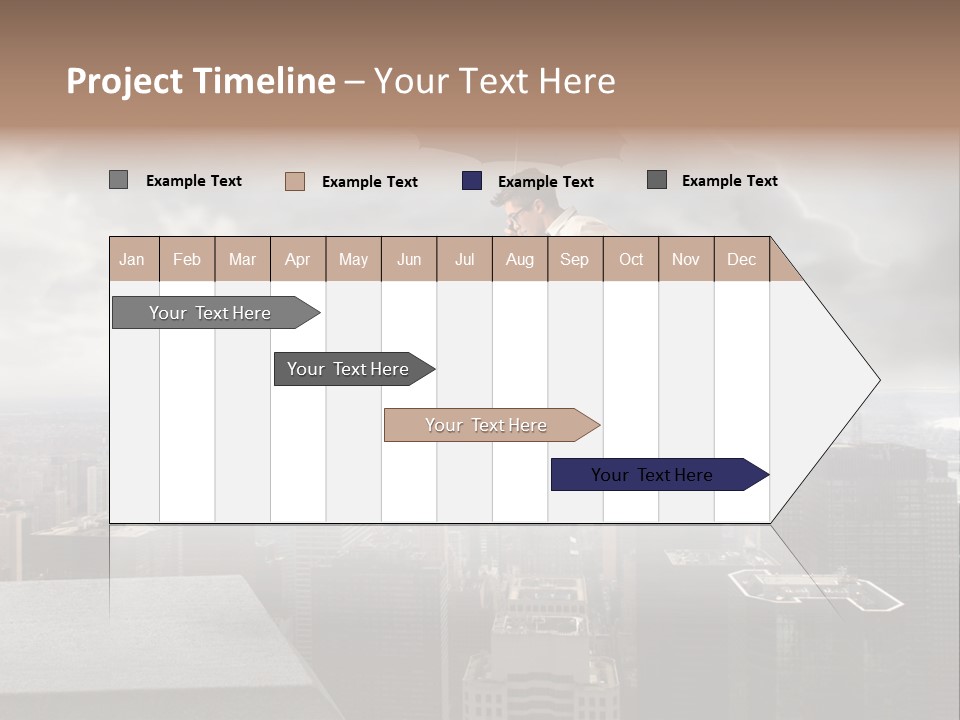 Joyful Lying Hispanic PowerPoint Template