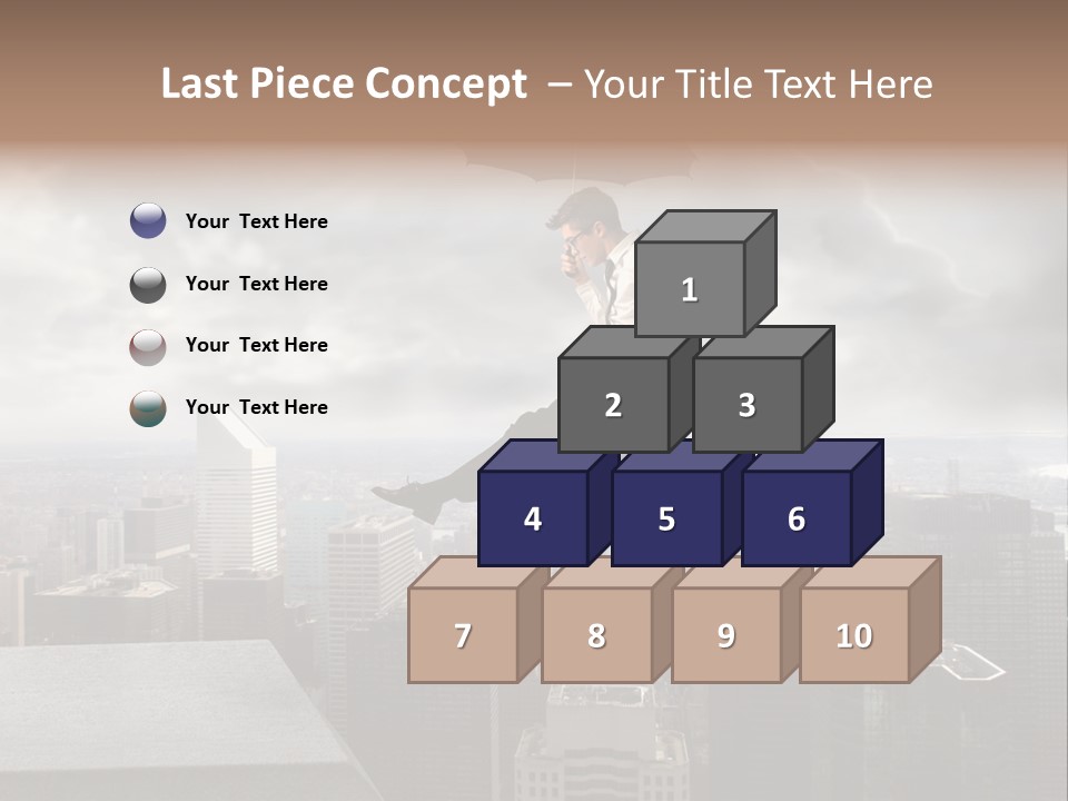 Joyful Lying Hispanic PowerPoint Template