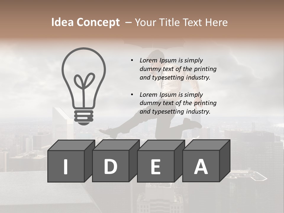 Joyful Lying Hispanic PowerPoint Template