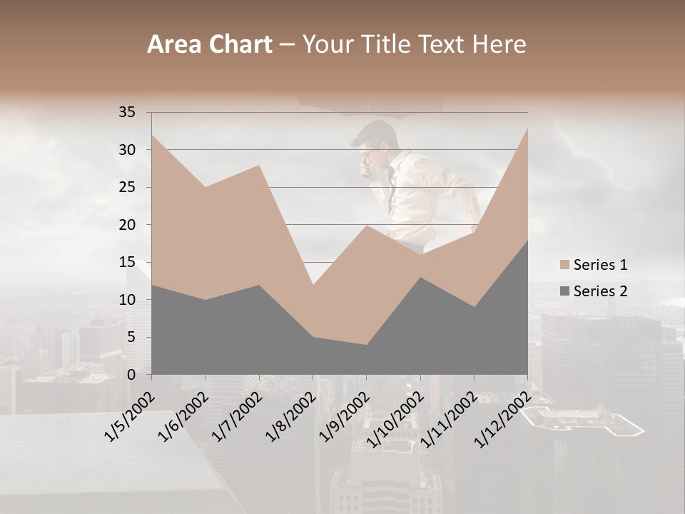Joyful Lying Hispanic PowerPoint Template