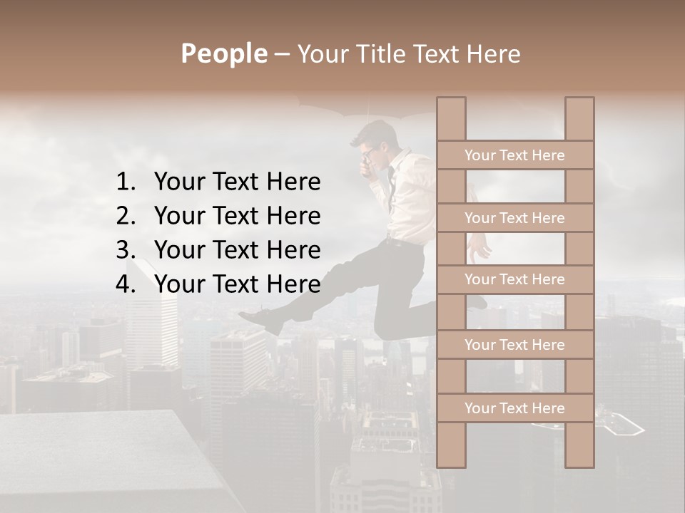 Joyful Lying Hispanic PowerPoint Template