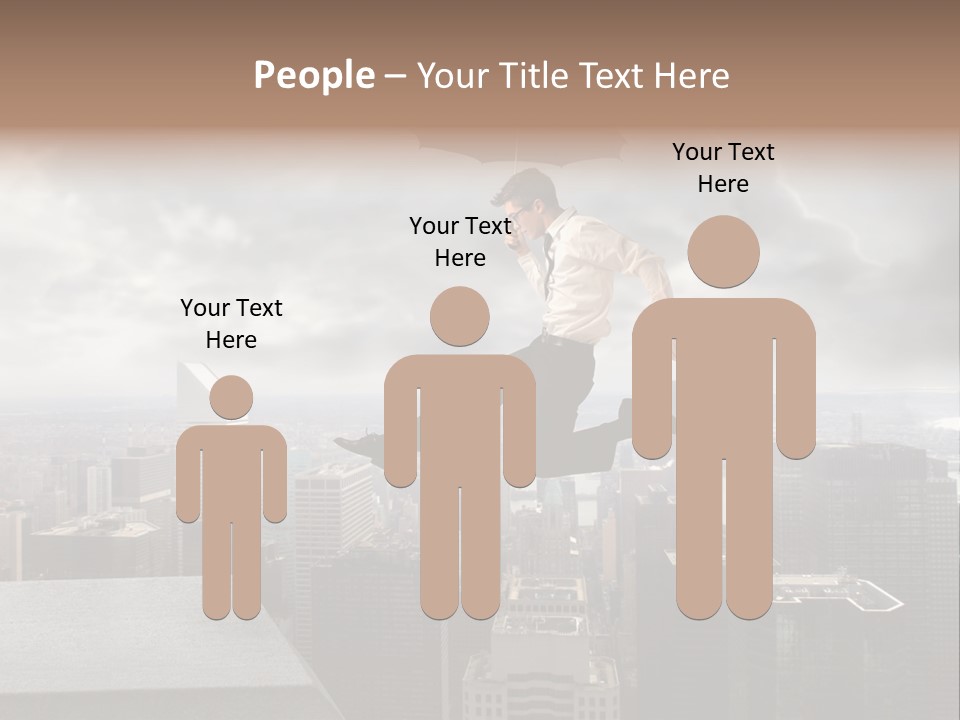 Joyful Lying Hispanic PowerPoint Template