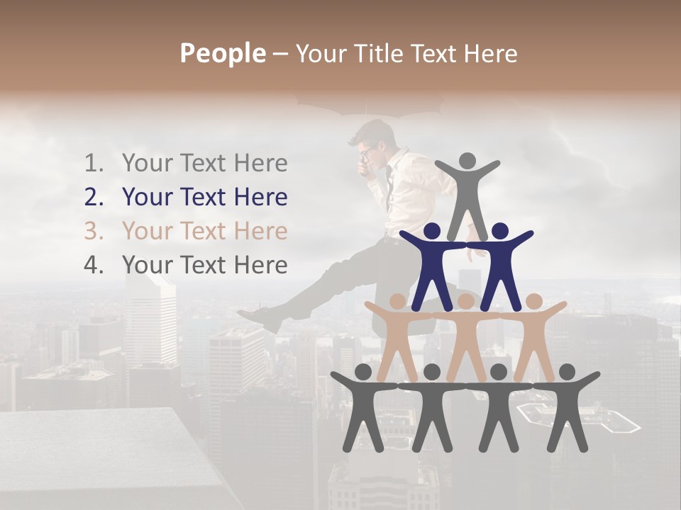 Joyful Lying Hispanic PowerPoint Template