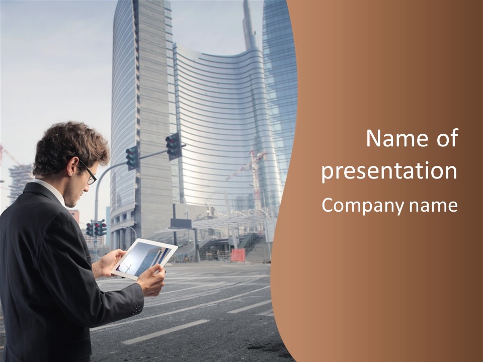 Tablet Photo Ipad PowerPoint Template