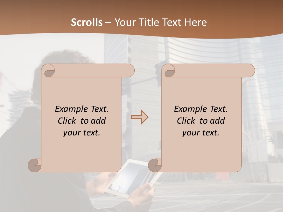 Tablet Photo Ipad PowerPoint Template