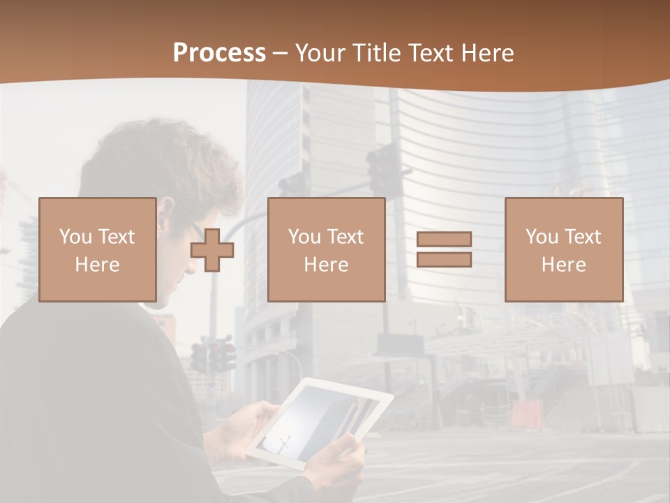 Tablet Photo Ipad PowerPoint Template