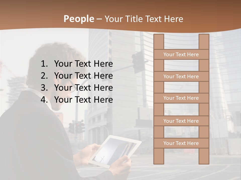 Tablet Photo Ipad PowerPoint Template