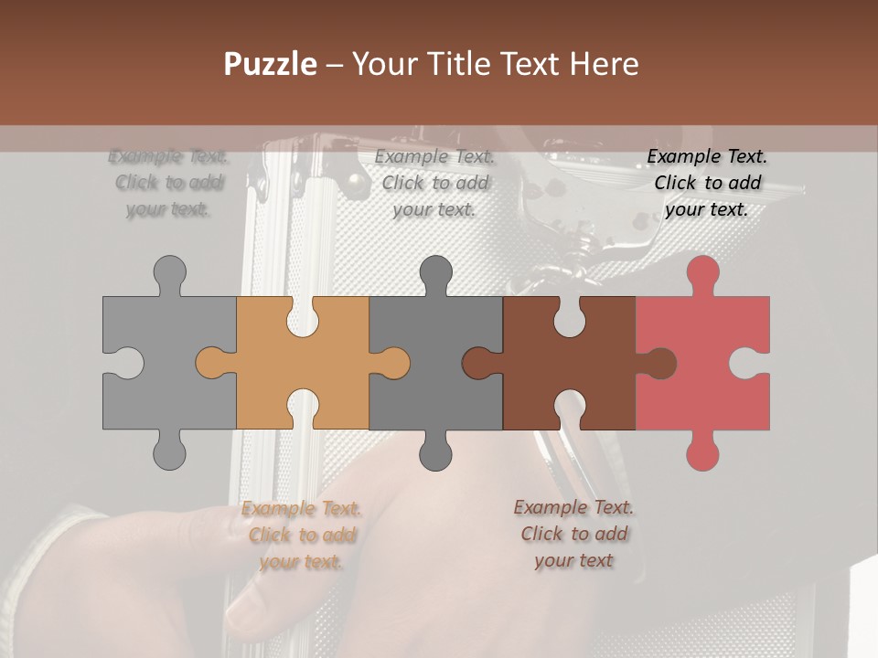 Men Confidential Baggage PowerPoint Template