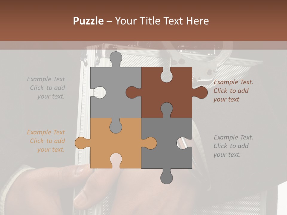 Men Confidential Baggage PowerPoint Template