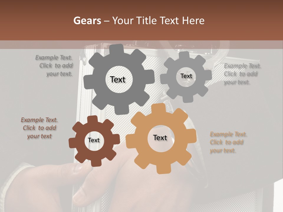 Men Confidential Baggage PowerPoint Template