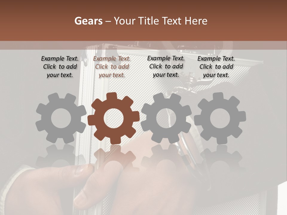 Men Confidential Baggage PowerPoint Template