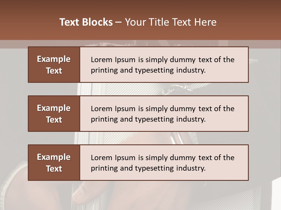 Men Confidential Baggage PowerPoint Template