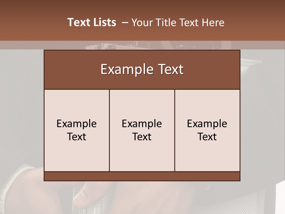 Men Confidential Baggage PowerPoint Template