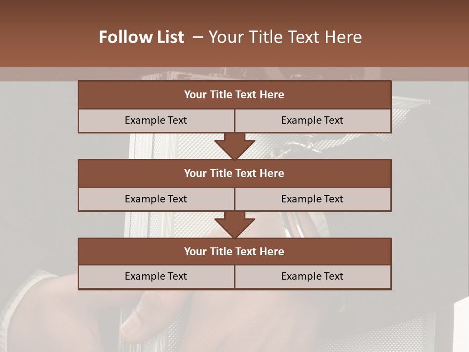 Men Confidential Baggage PowerPoint Template