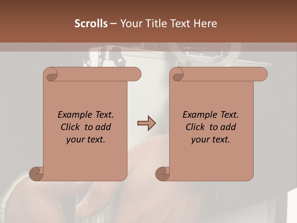 Men Confidential Baggage PowerPoint Template