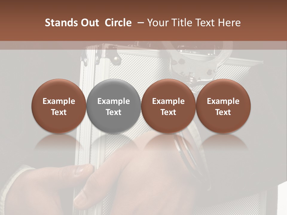 Men Confidential Baggage PowerPoint Template