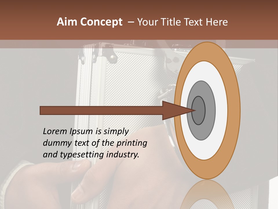 Men Confidential Baggage PowerPoint Template