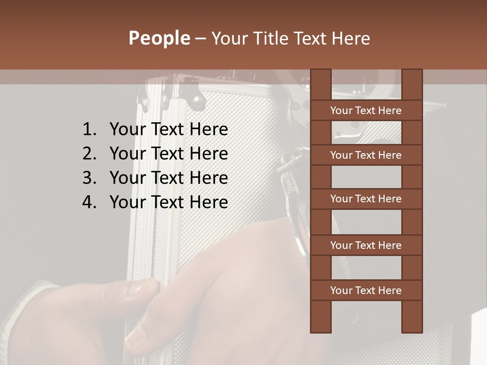 Men Confidential Baggage PowerPoint Template