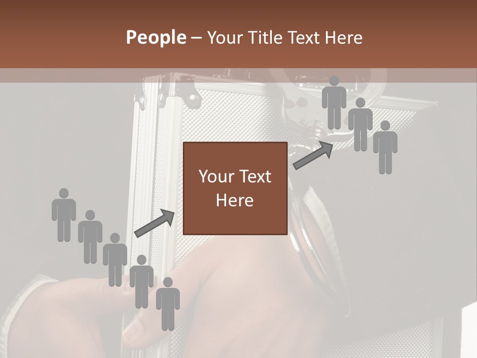 Men Confidential Baggage PowerPoint Template