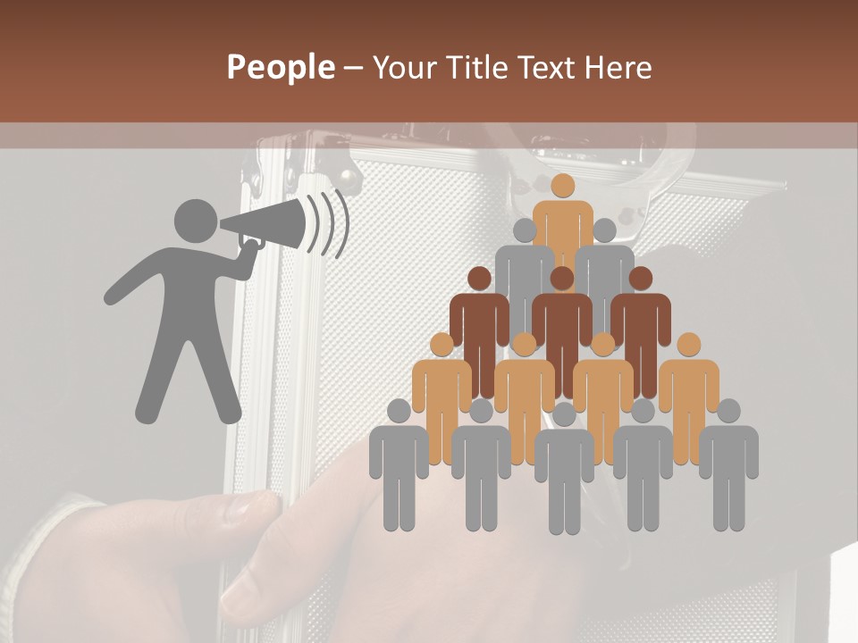 Men Confidential Baggage PowerPoint Template