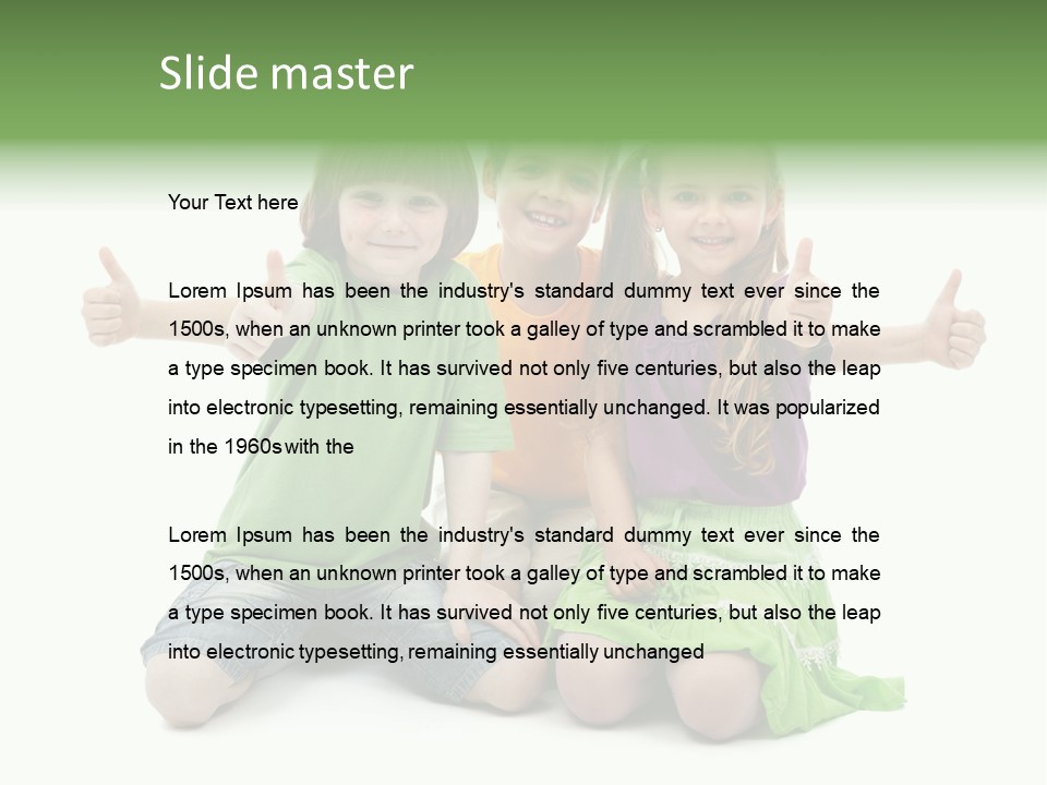 Hand Friendship Happiness PowerPoint Template