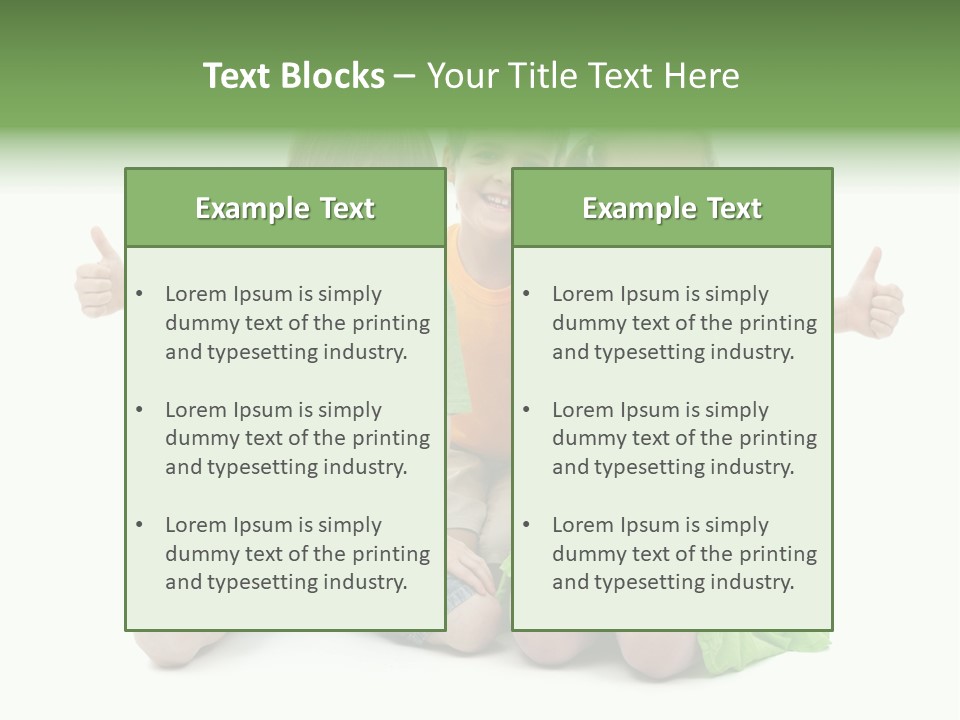 Hand Friendship Happiness PowerPoint Template