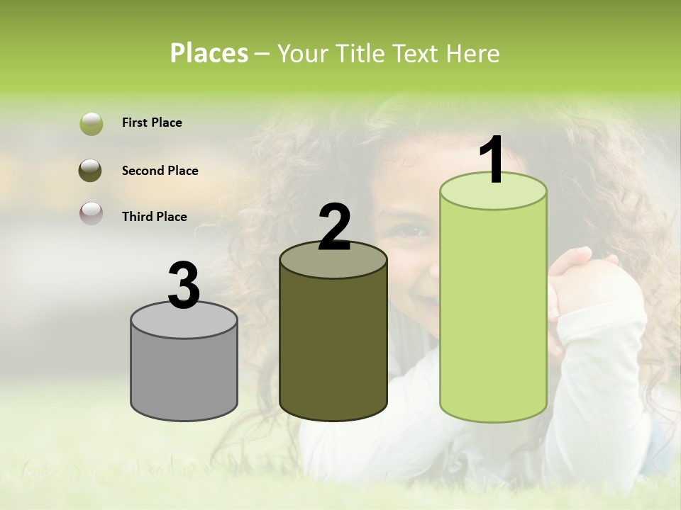 Joyful Lying Hispanic PowerPoint Template