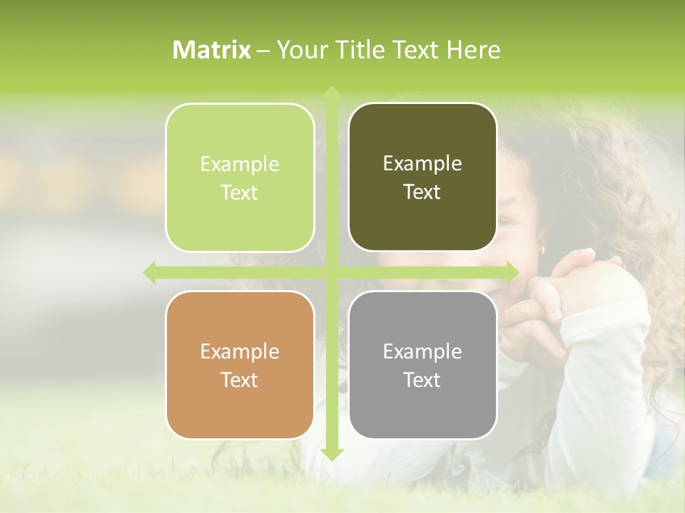 Joyful Lying Hispanic PowerPoint Template